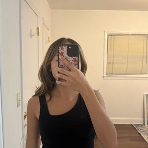 Black One-Shoulder Top